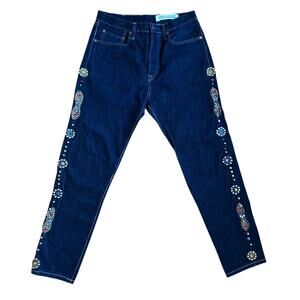 32" x 30" Kapital 14oz Denim 5P Monkey Cisco Studs remake jeans